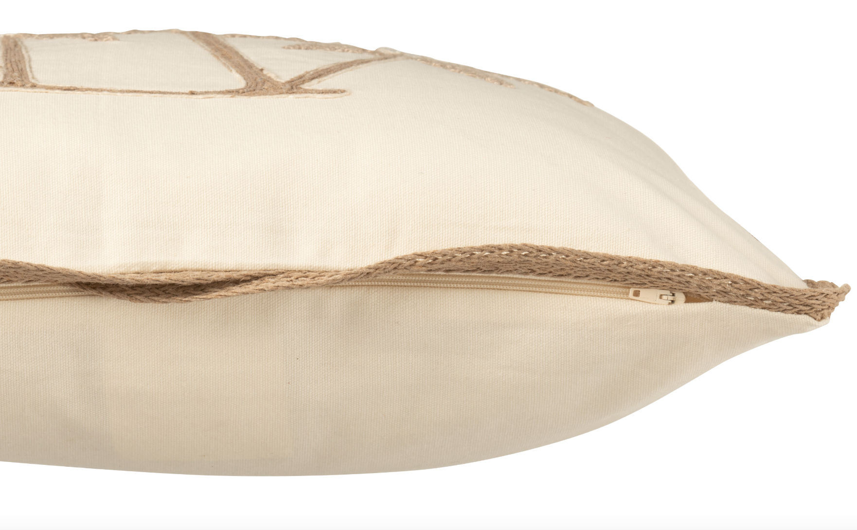 CUSHION SQU PALM TR COT CR:BEI.5