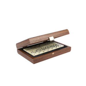 Luxury Domino Set in Dark Walnut Wooden Case