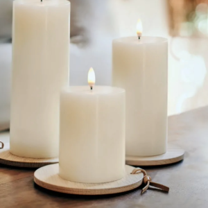LED PILLAR CANDLE IVORY