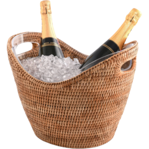 RATTAN CHAMPAGNE AND WINE BUCKET L
