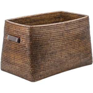 RATTAN HOLD BASKET WITH HANDLES