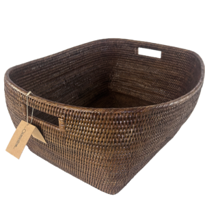 RATTAN SHOE BASKET