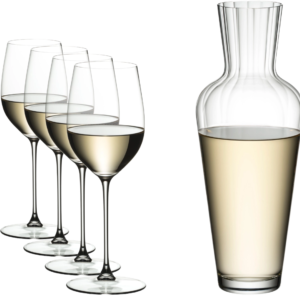 RIEDEL VERITAS RIESLING/ZINFANDEL + MOSEL DECANTER